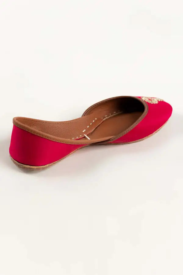 Women Pink Hand Made Khussa IDFT-AW22-09
