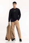 Black Print T-Shirt 224-113-028