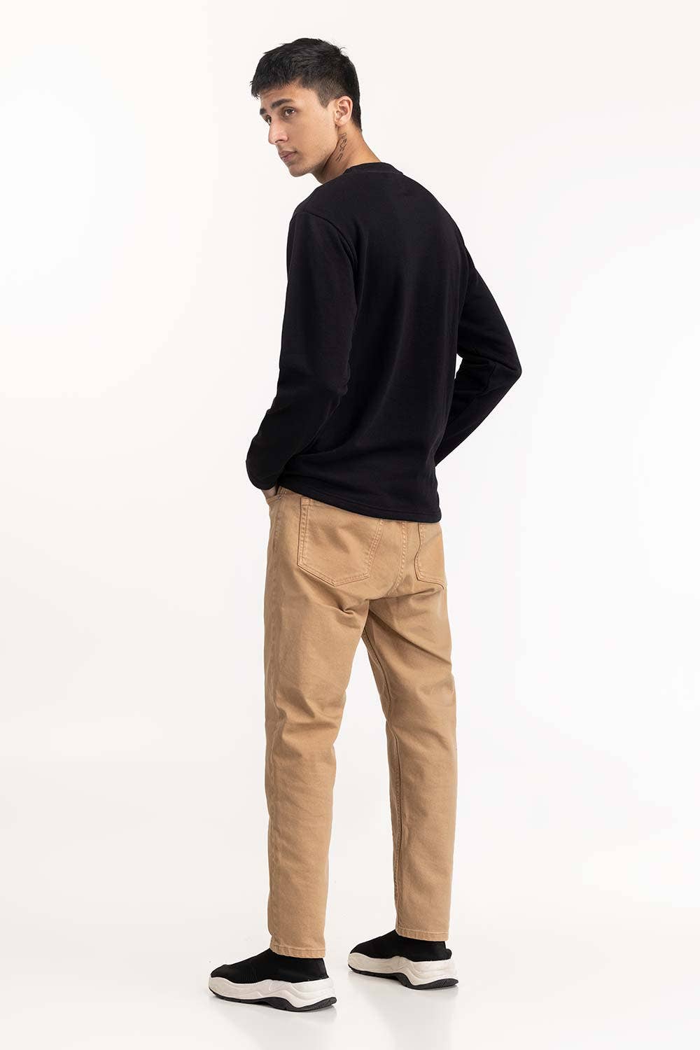 Black Print T-Shirt 224-113-028